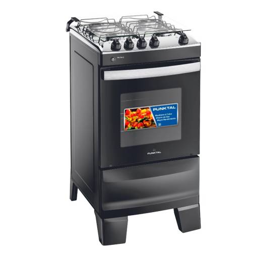 Cocina Combinada Punktal PK-744C Grill 50 L Encendido con Luz Negro