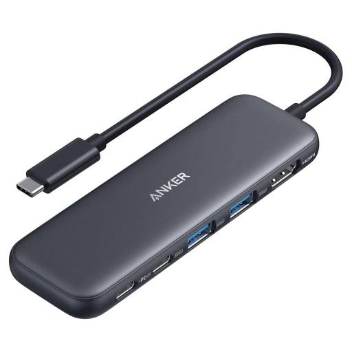 HUB Anker 332 5 en 1 HDMI/USB/USB-C Puerto USB-C Negro