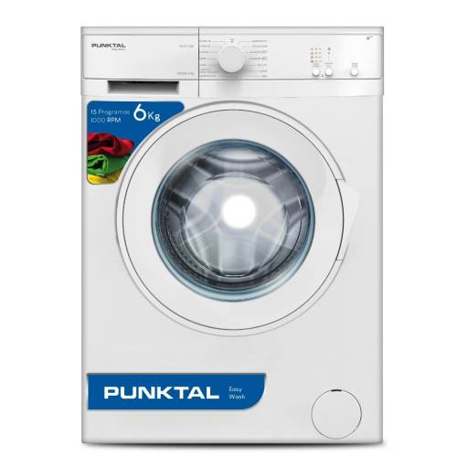 Lavarropas Autom�tico Punktal PK-07LAV Carga Frontal 6kg 15 Programas