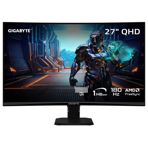 Monitor Gigabyte Curvo GS27QCA 27" QHD 180hz 1ms - DP, 2xHDMI