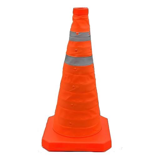 Cono Vial Telesc�pico Plegable de 45cm con Reflectivo