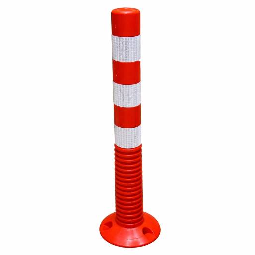 Poste Vial Bolardo R�gido con 3 Bandas Reflectivas de 75 Cm