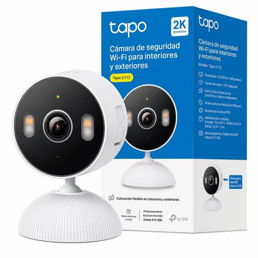 C�mara Wi-Fi TP-LINK TAPO C113 2K Detecci�n IA Interior y Exterior