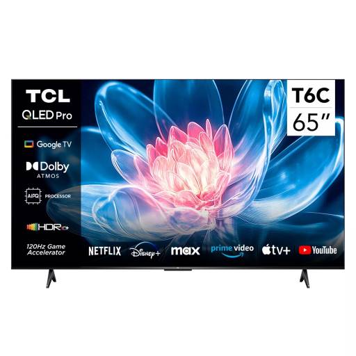Televisor QLED Smart TV TCL 65T6C 65" 4K UHD Google TV