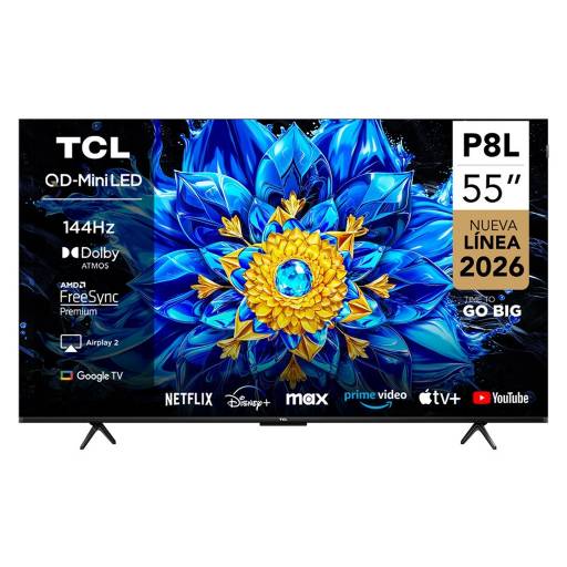 Televisor QD-Mini LED Smart TV TCL 55P8L 55" 4K UHD Google TV