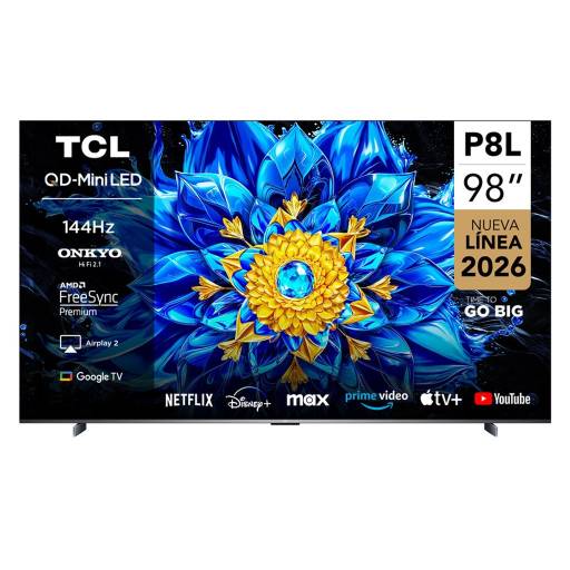 Televisor QD-Mini LED Smart TV TCL 98P8L 98" 4K UHD Google TV