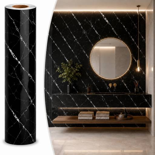 Placa Adhesiva Simil Marmol Rollo de 1.20 x 3 Metros BS-1735