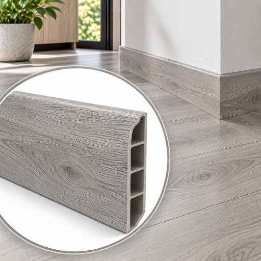 Z�calo SPC S�mil Madera 2.40m Resistente Gris 05001