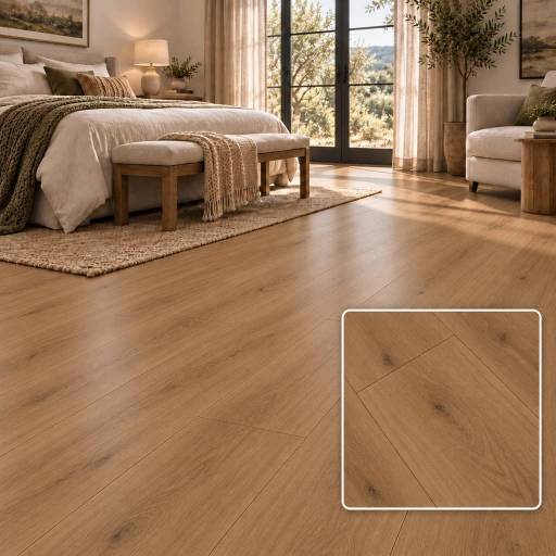 Piso Vin�lico SPC Click S�mil Madera 5.5mm con Manta 2,64m� 05005