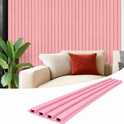 Revestimiento Wall Panel WPC 290x16.7 cm Simil Madera Rosa
