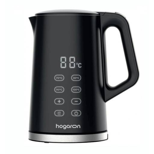 Jarra El�ctrica Digital Hogaron 1.7L 2200W Control De Temperatura