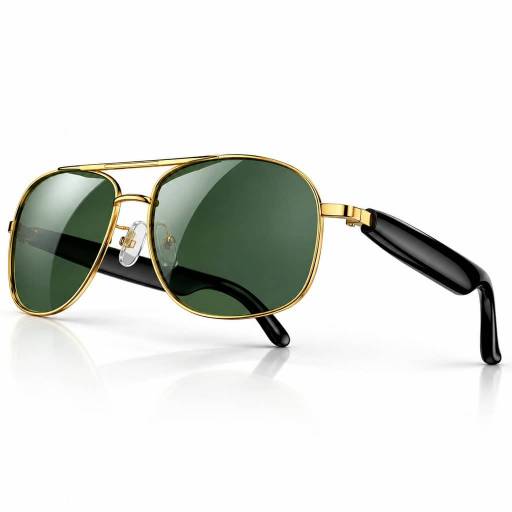 Lentes de Sol Blackview D1 Pro Parlantes Bluetooth Llamadas Dorado