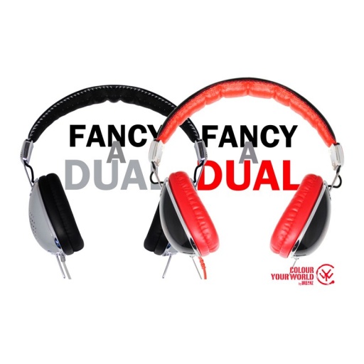 Auriculares Colour Your Word Modelo DUAL Rojos