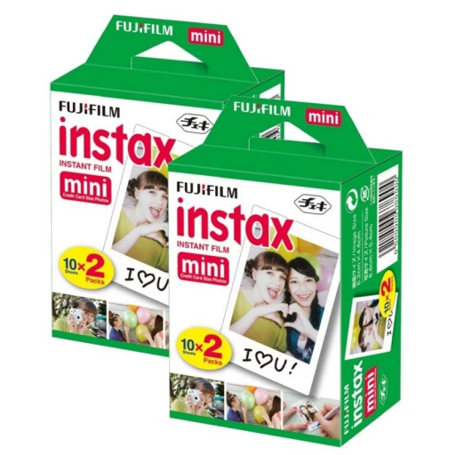 Pel�cula Fotogr�fica Instant�nea Twin Pack 40 para C�maras Instax