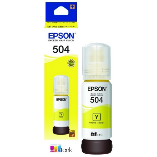 Botellas de Tinta Epson T504 Amarilla L4150/L4160/L6161