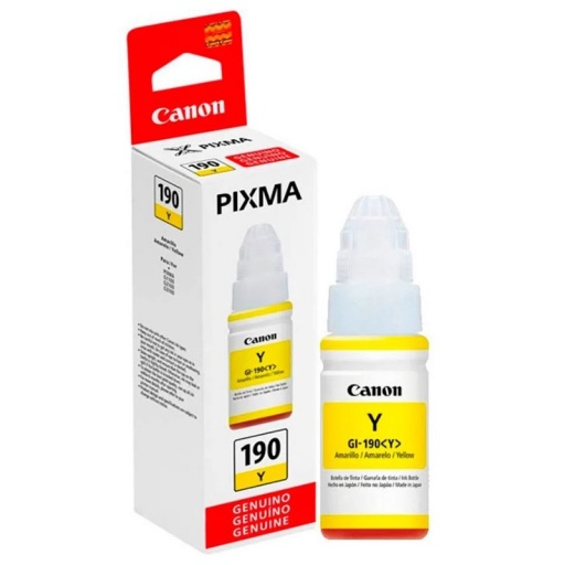 Botellas de Tinta Canon GL-190 Amarilla G1100/G2110/G3110