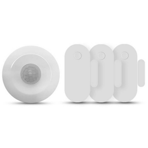 KIT para Alarma NEXXT, Wifi, Bluetooth, 1 PIR + 3 Magneticos