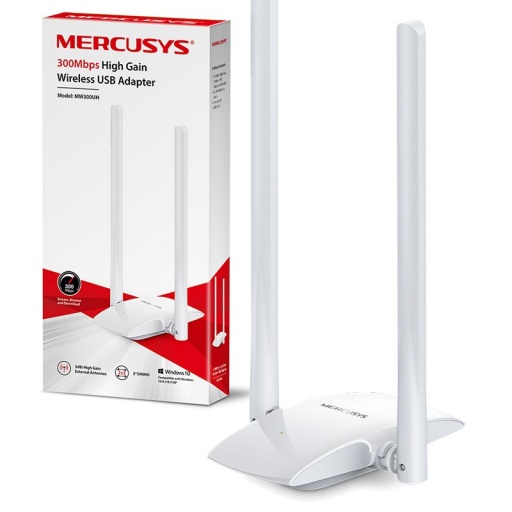 Adaptador Wifi USB Mercusys MW300UH 5Dbi Alta Ganancia