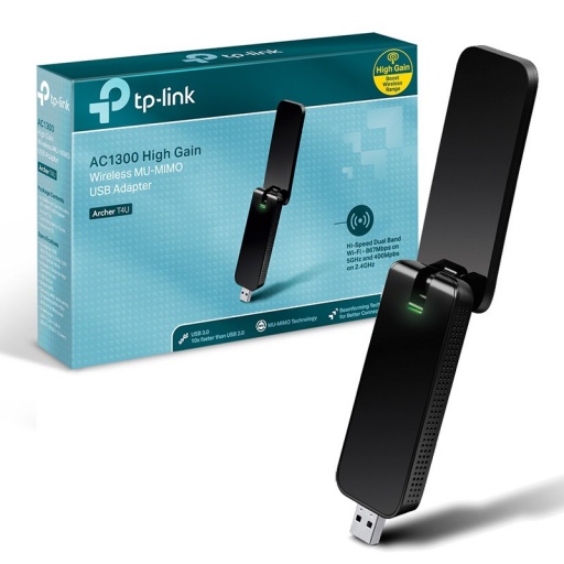 Adaptador Wifi USB TP-LINK Archer T4U Dual Band AC1300