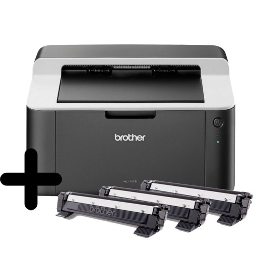 Impresora L�ser Brother HL-1212W Monocrom�tica - USB + 2 Toner Extra