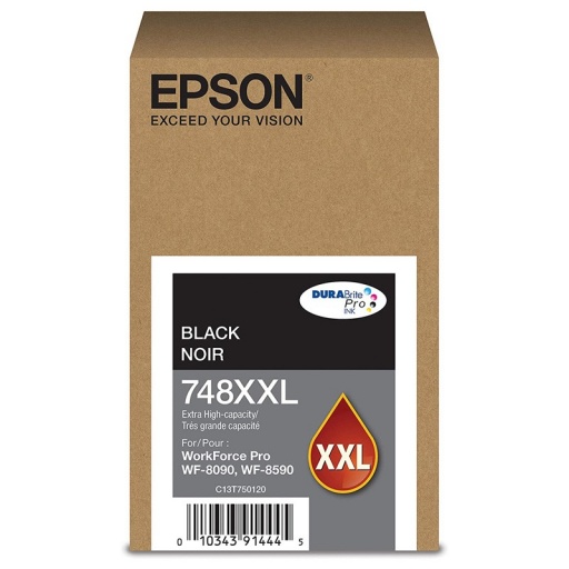 Cartucho Epson Original T748XXL para 6590/6090 Negro 10.000 Copias
