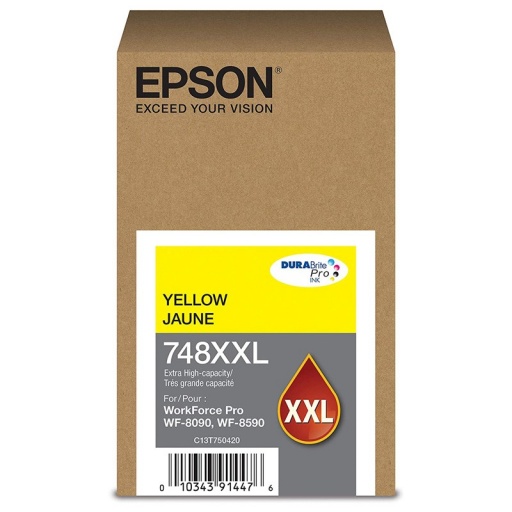 Cartucho Epson Original T748XXL para 6590/6090 Amarillo 7.000 Copias
