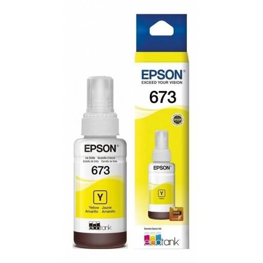 Botella de Tinta Epson T673 L1800/L805/L810/L850 Amarilla