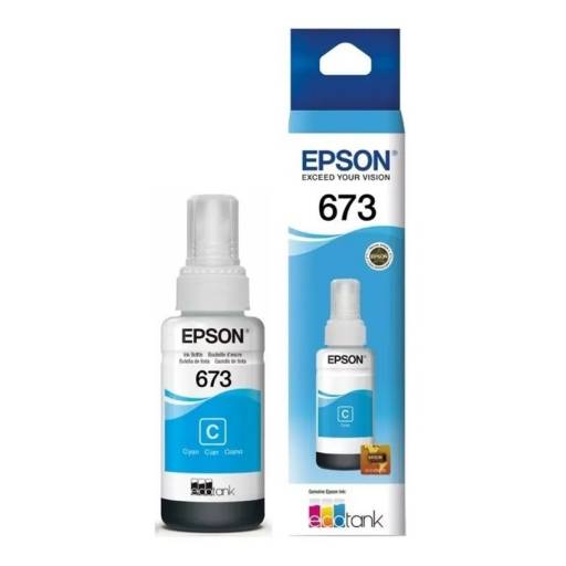 Botella de Tinta Epson T673 L1800/L805/L810/L850 Cyan