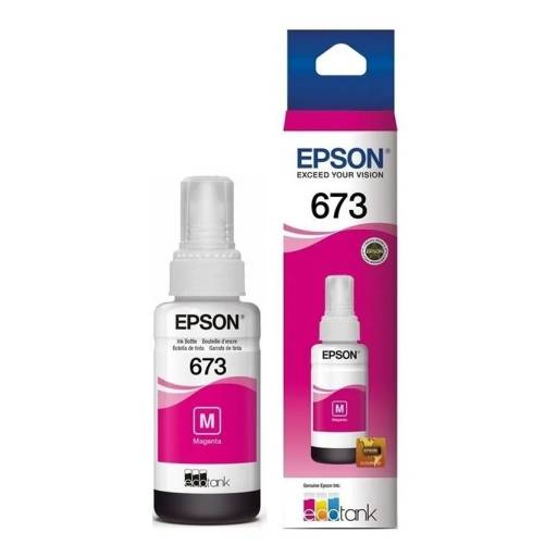 Botella de Tinta Epson T673 L1800/L805/L810/L850 Magenta