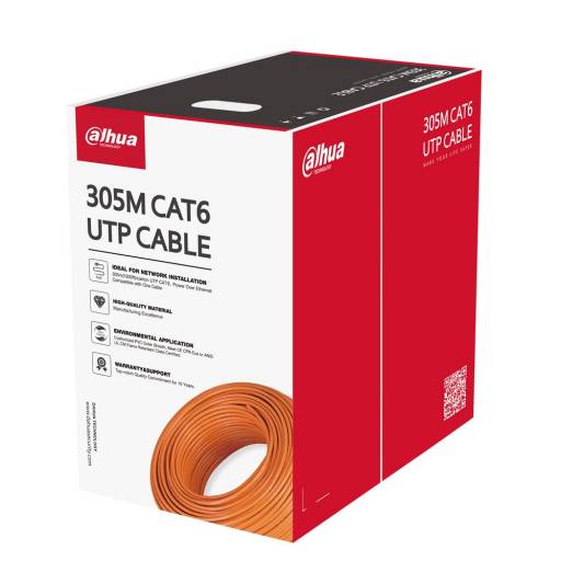 Bobina de cable UTP Dahua CAT6 305m Aleaci�n CCA Interior 