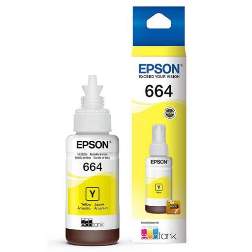 Botella de Tinta Epson T664 Original Amarillo