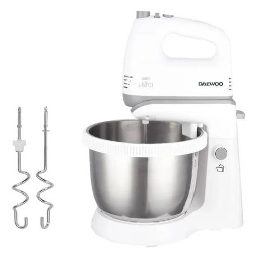 Batidora con Bowl de Acero Chef DAEWOO SM3722 300W 5 Velocidades
