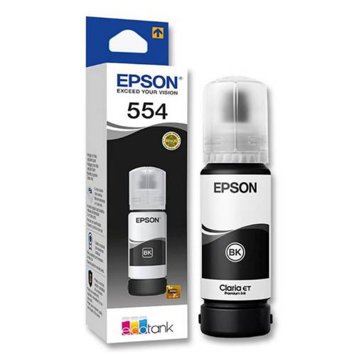 Botella de Tinta Epson T554 Negra L8160/L8180