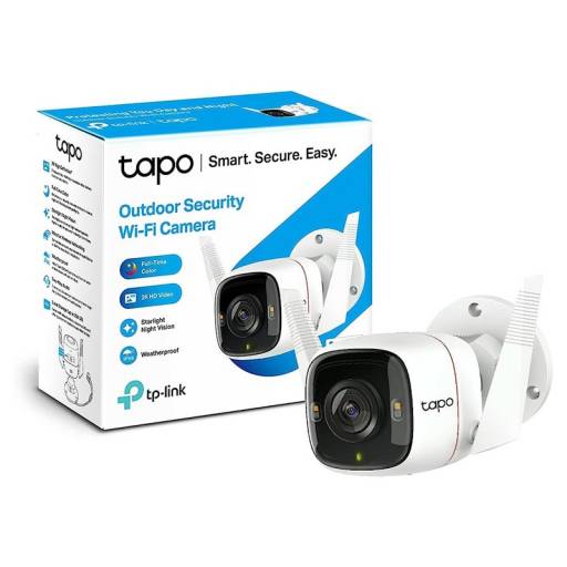 Cmara Wi-Fi TP-LINK TAPO C320WS QHD 2K Para Exterior Visin Nocturna