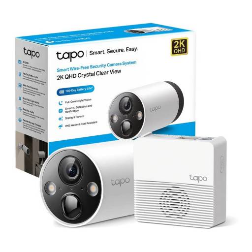 C�mara Wi-Fi TP-LINK TAPO C420S1 2K con Bater�a para Exterior