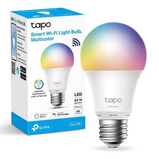 Lmpara LED Smart Wi-Fi TP-LINK TAPO L530E Con Cambios de Color