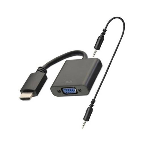 Adaptador Convertidor HDMI a VGA Activo con Audio