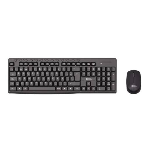 KIT de Teclado + Mouse Inal�mbricos Shot Gaming Home & Office USB Negro