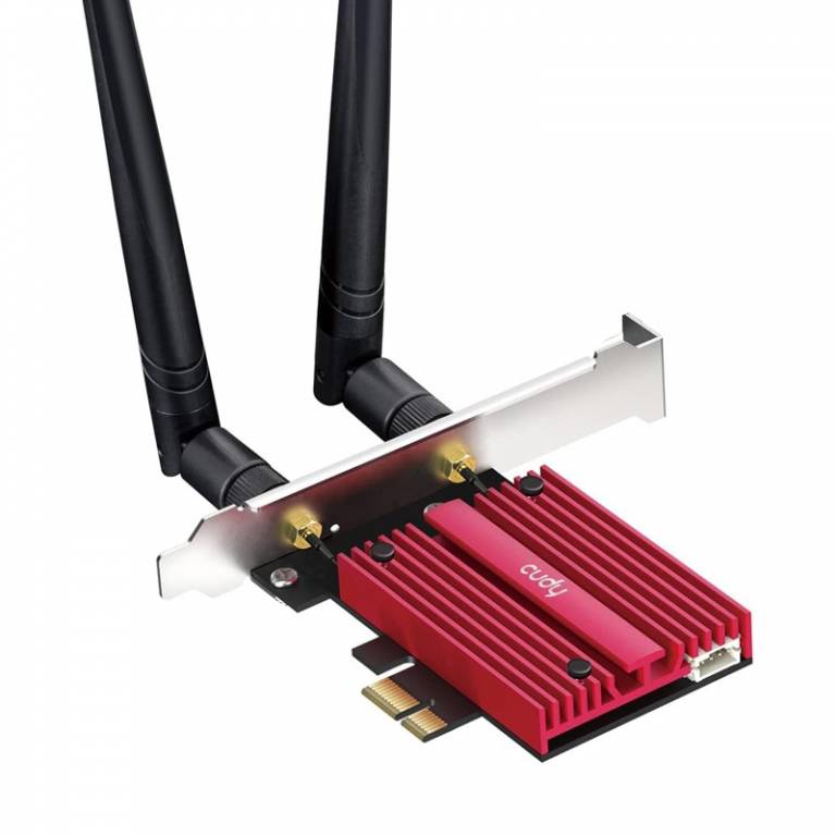 Tarjeta Wifi 6E CUDY WE3000S PCI-E Tri Band AX5400 + Bluetooth 5.2