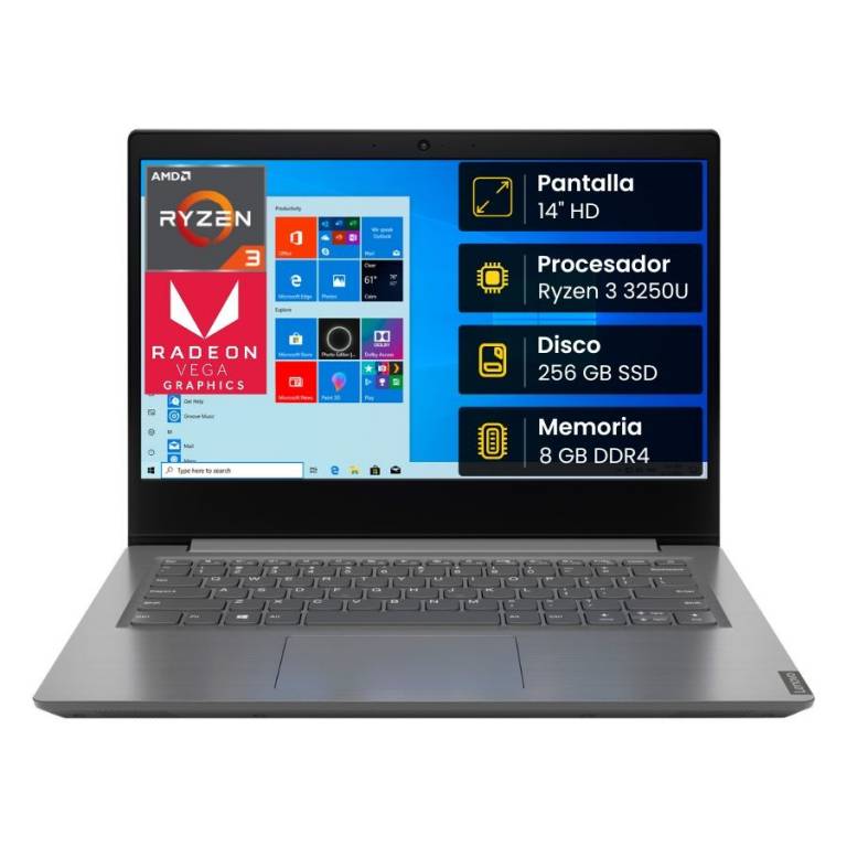 Notebook Lenovo V14-ADA, Ryzen 3 3250U, 8GB, 256SSD, 14'', Win 10 Pro