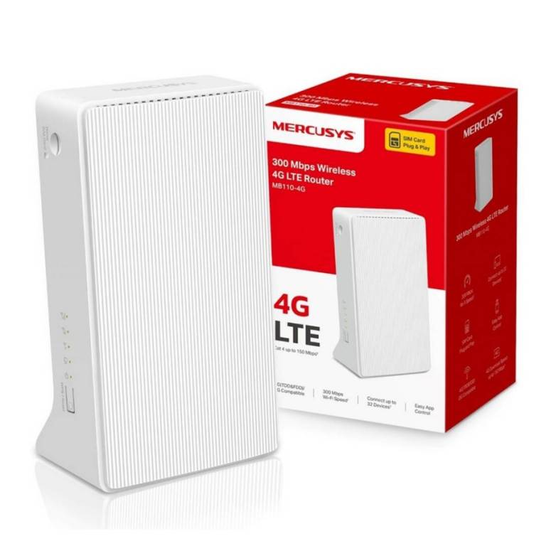 Router Wireless 4G LTE Mercusys MB110-4G 300 Mbps