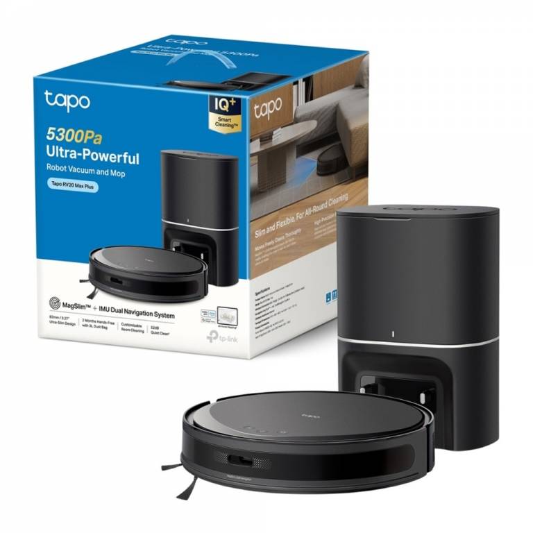 Aspiradora Trapeadora Robot Tp-link TAPO RV20 Max Plus LiDAR MagSlim