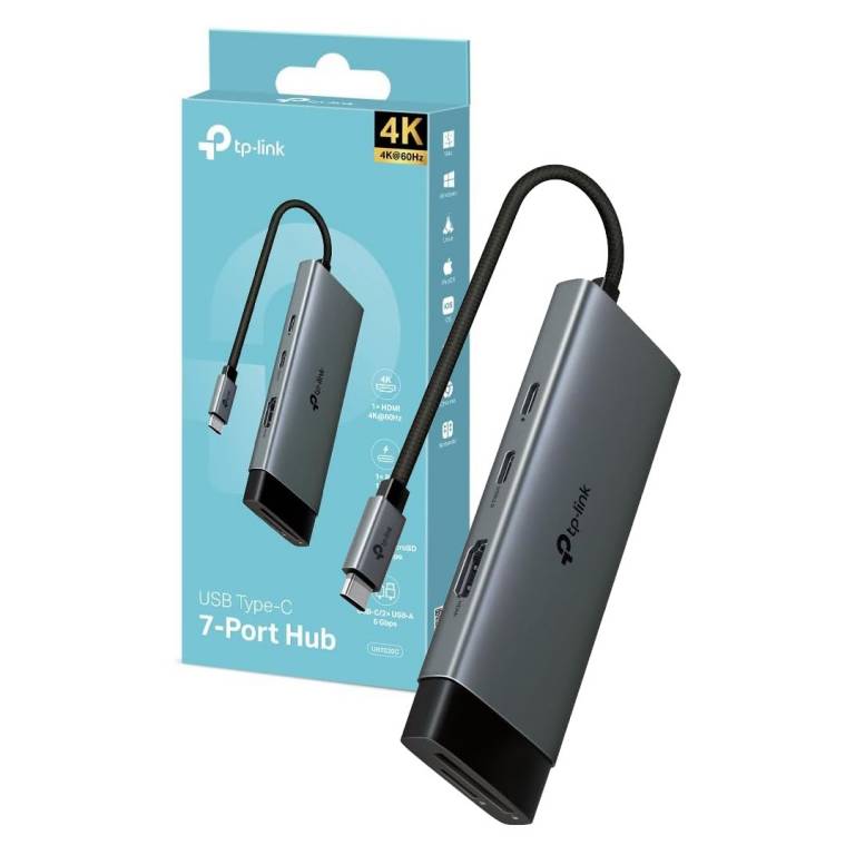 Hub TP-LINK UH7020C 7 en 1 USB Tipo C a USB-C/HDMI/SD/USB 3.0