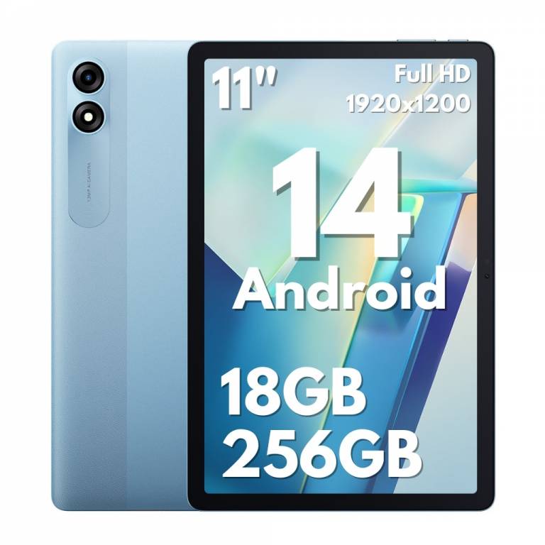 Tablet Blackview Tab 9 de 11 6GB+12GB Ram 256GB Rom Android 14 Azul