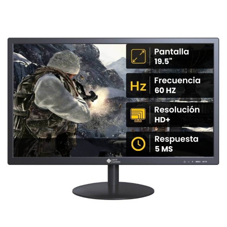 Monitor Shot Home & Office SG195E05 19.5 HD - VGA, HDMI