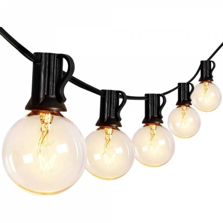 Guirnalda de 25 Luces Vintage C�lidas para Exterior 7.6 Mts