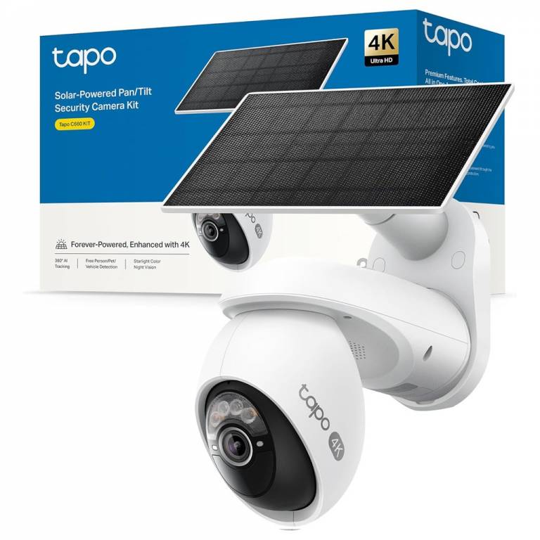 C�mara Wi-Fi TP-LINK TAPO C660 KIT 4K Panel Solar Bater�a Dual Band