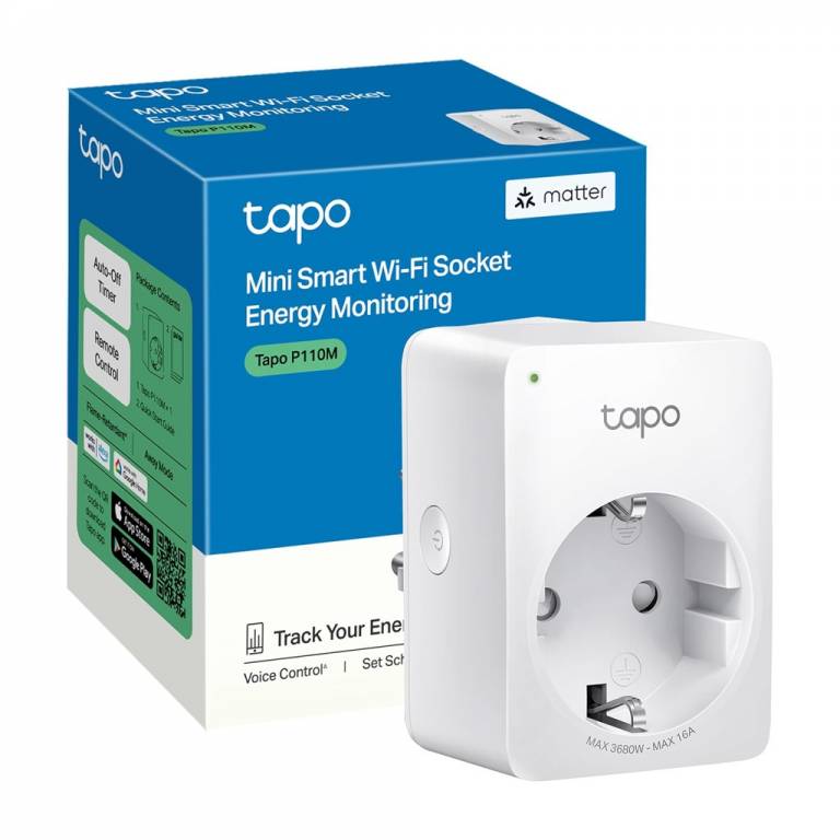 Enchufe Inteligente TP-LINK TAPO P110M WiFi Medidor Consumo