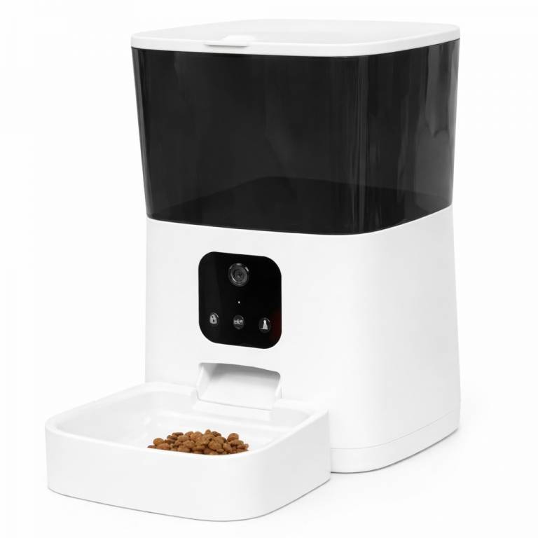 Dispensador de Comida para Mascotas Con C�mara Y Micr�fono