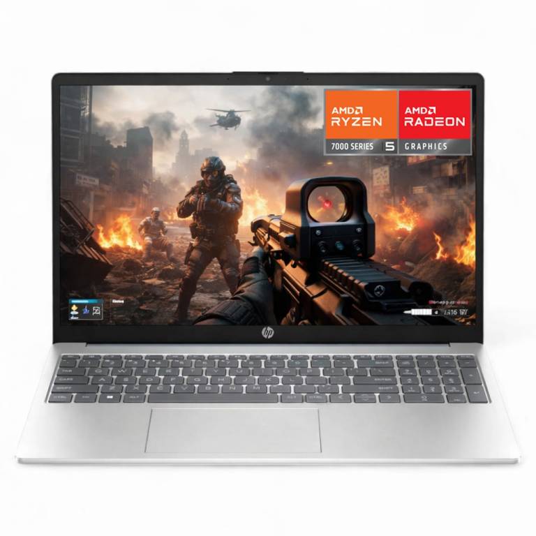Notebook HP 15-FC0256LA Ryzen 5 7520U 16GB 512SSD 15.6 FHD Win 11 Pro